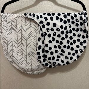 Boppy Pillow Covers- 2PC- Chevron and Polka Dot